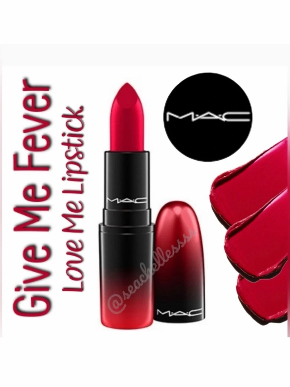 Give Me Fever Mac Cosmetics Love Me Lipstick Brand New in Box Authentic Full Sz